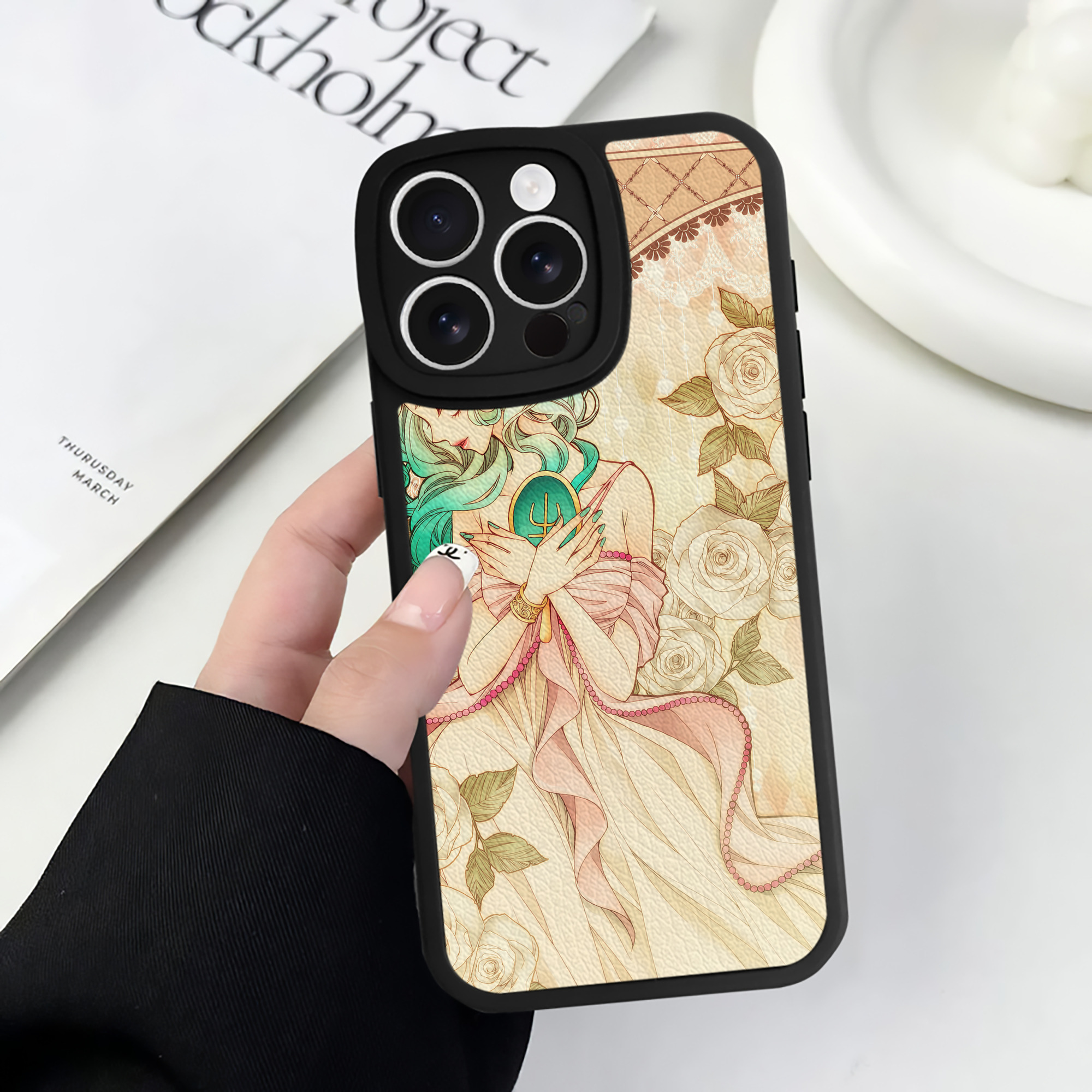 （画像用） 美少女戦士セーラームーン Sailor Moon 【iPhone 16シリーズ対応】シリコンスマホケース（レザー調） 材質：シリコン